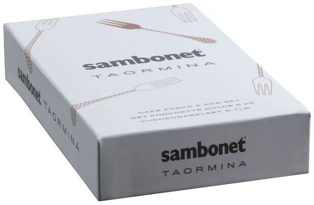 Sambonet Taormina Kuchengabel 6er Set, Schwarz
