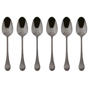 Sambonet Taormina Espressol&ouml;ffel 6er Set, Schwarz