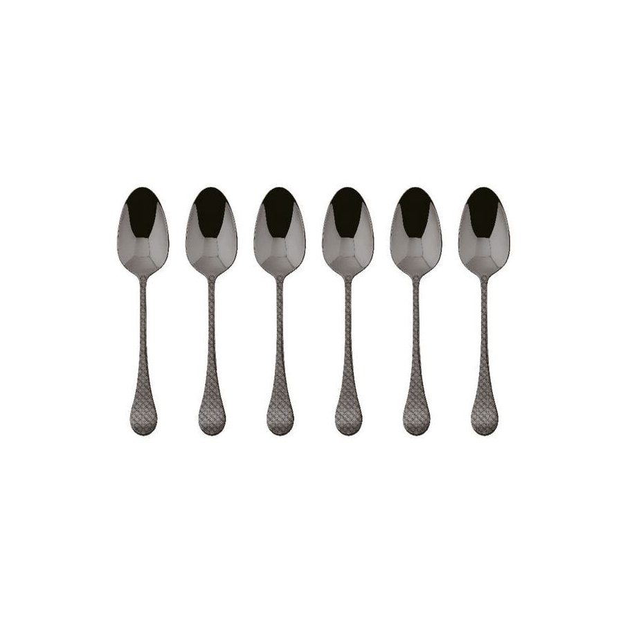 Sambonet Taormina Espressol&ouml;ffel 6er Set, Schwarz