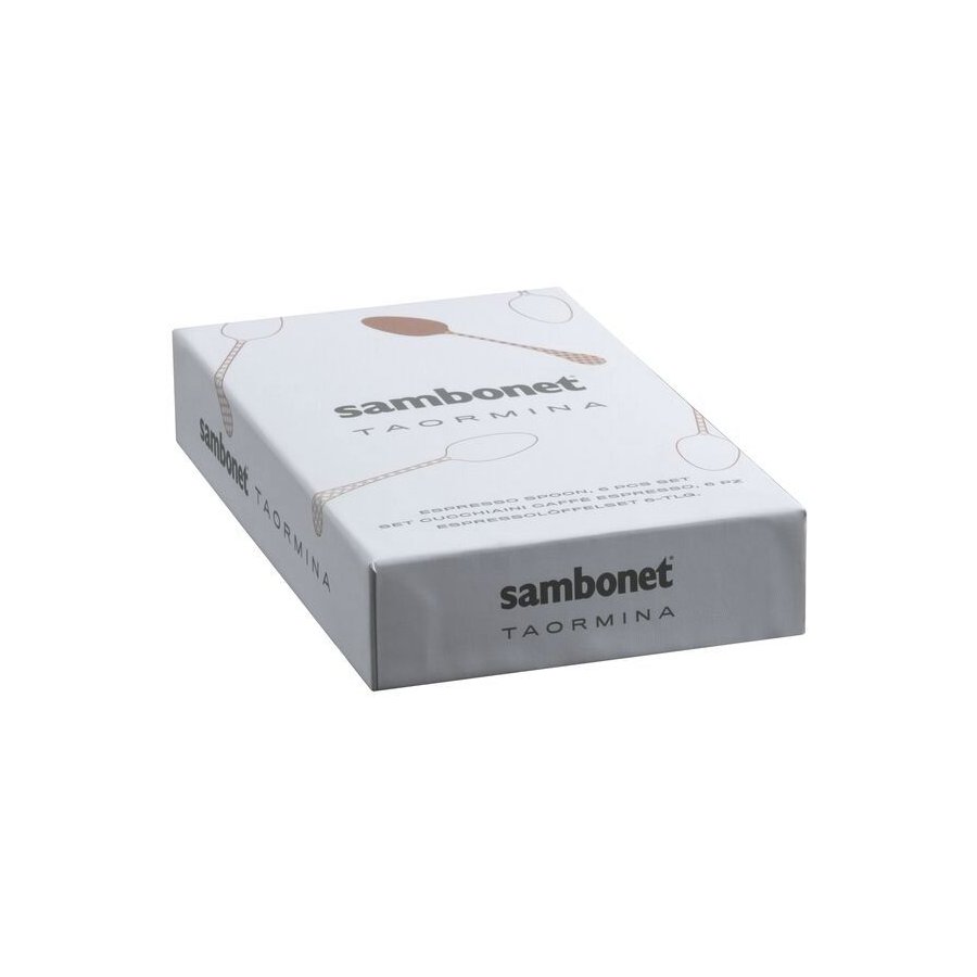 Sambonet Taormina Espressol&ouml;ffel 6er Set, Schwarz