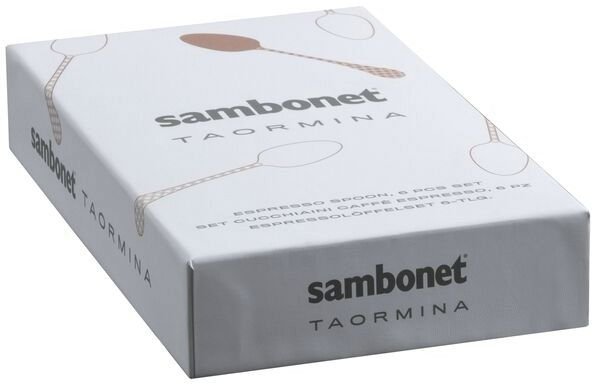 Sambonet Taormina Espressol&ouml;ffel 6er Set, Schwarz