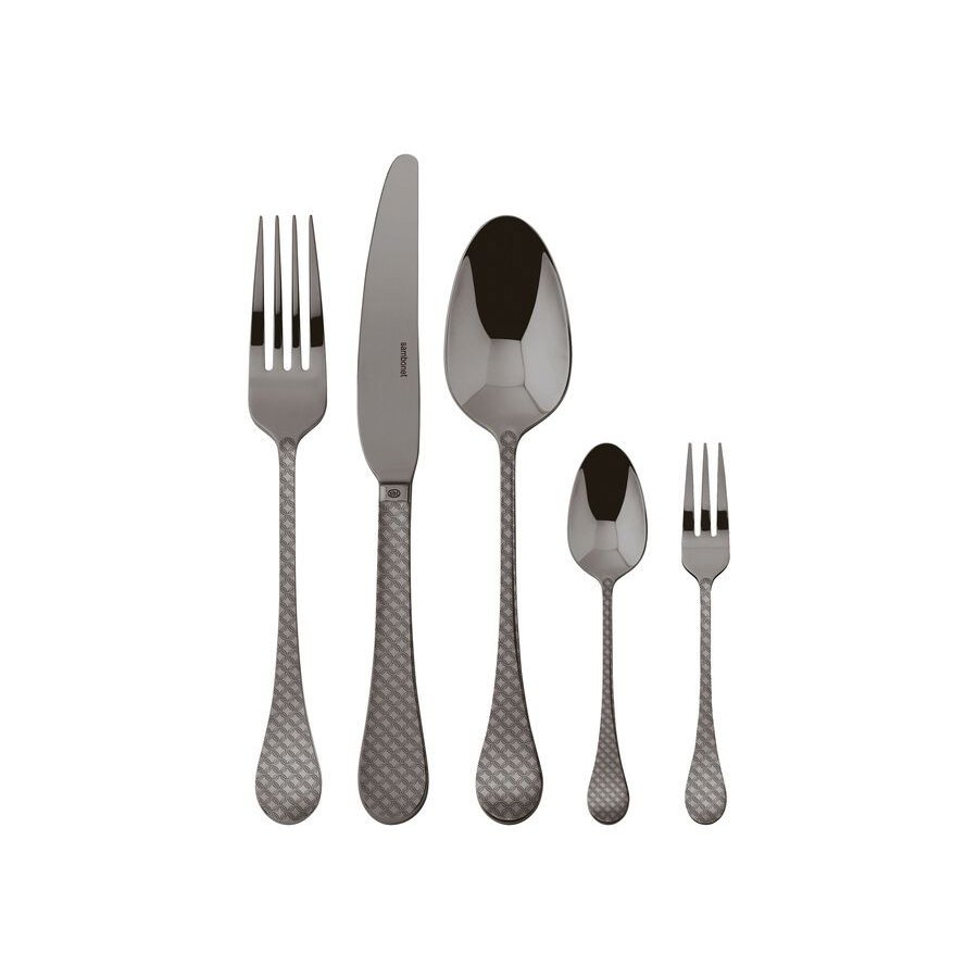 Sambonet Taormina Besteckset 30-teilig, Schwarz