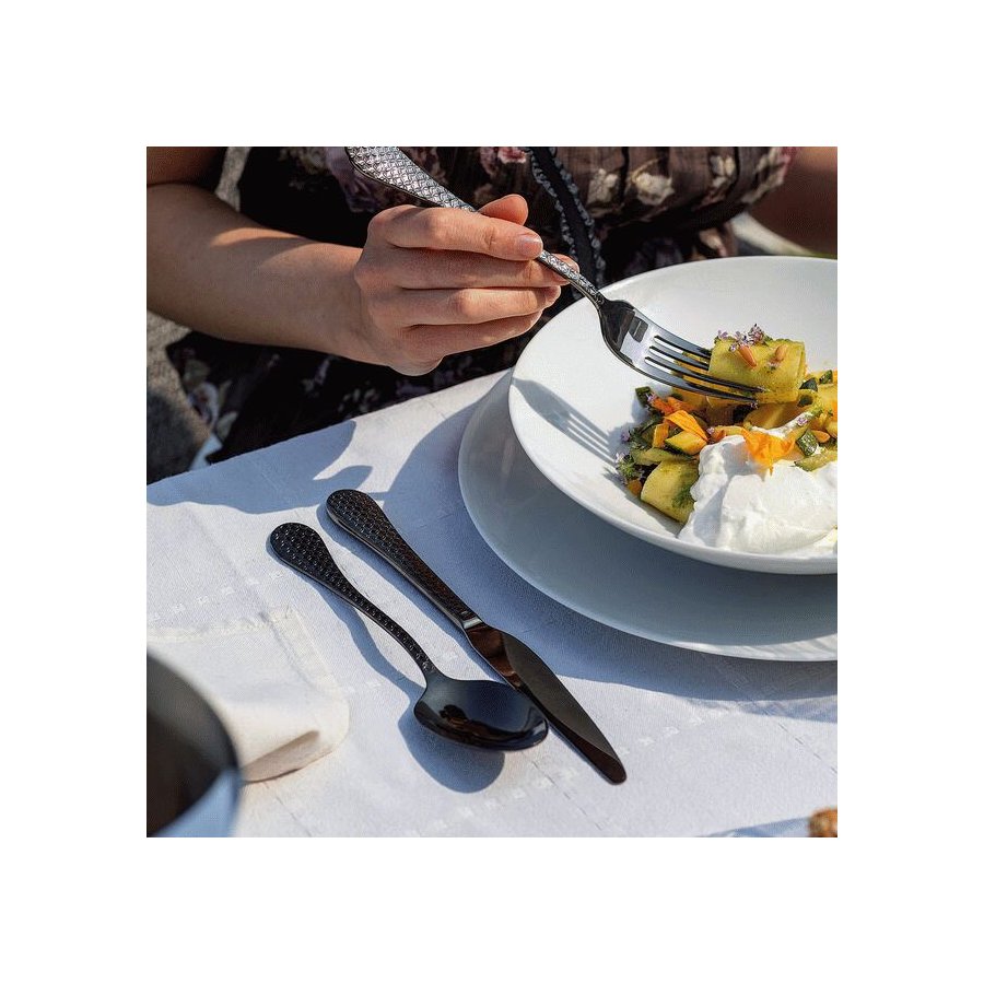 Sambonet Taormina Besteckset 30-teilig, Schwarz