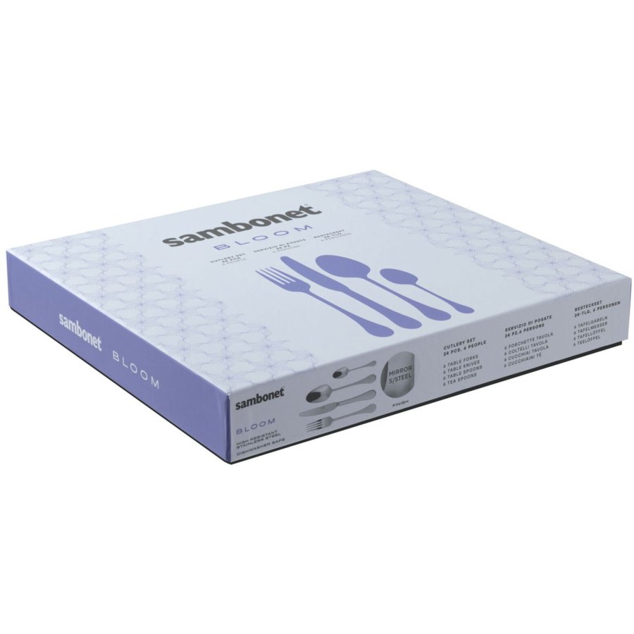 Sambonet Bloom Besteckset 24-teilig, Edelstahl