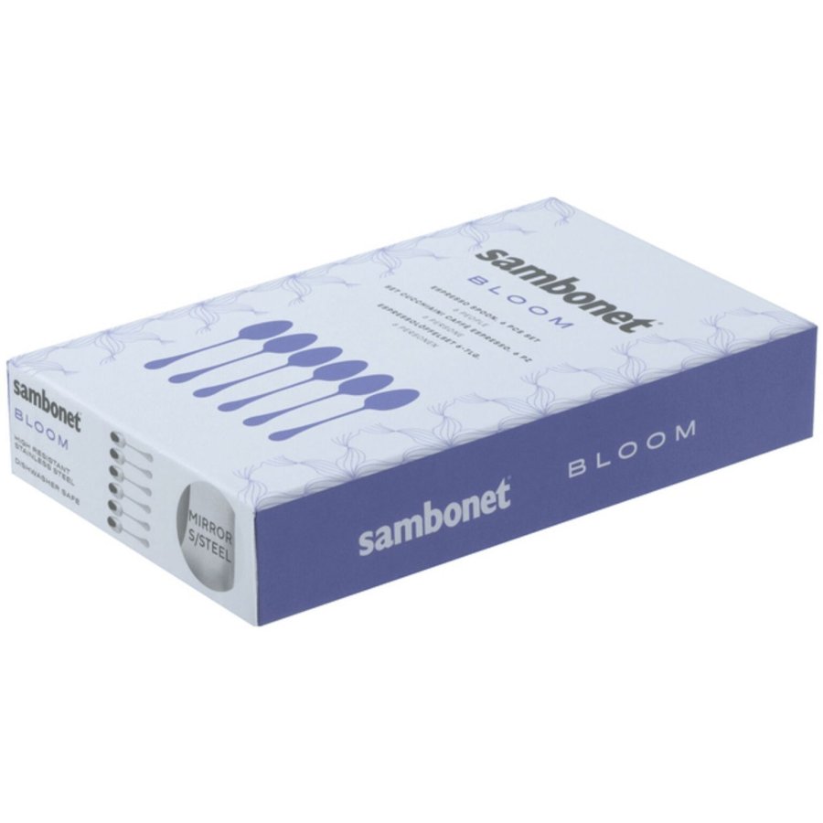 Sambonet Bloom Espressol&ouml;ffel 6er Set, Edelstahl