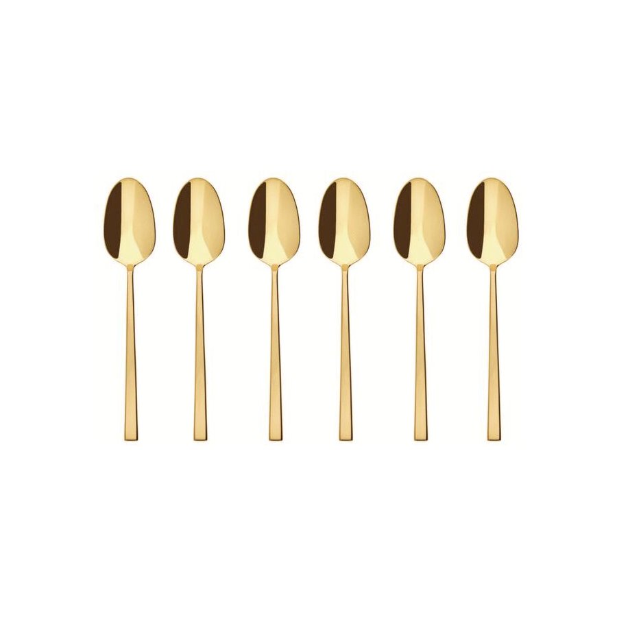 Sambonet Rock Teel&ouml;ffel 6er Set, Gold