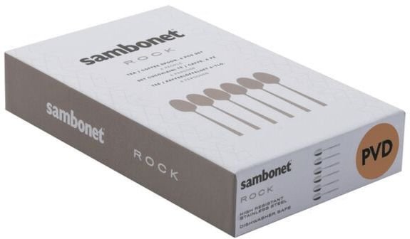 Sambonet Taste Teel&ouml;ffel 6er Set, Schwarz
