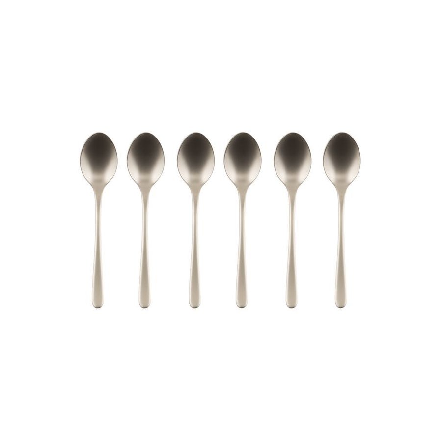 Sambonet Taste Teel&ouml;ffel 6er Set, Antiker Champagner