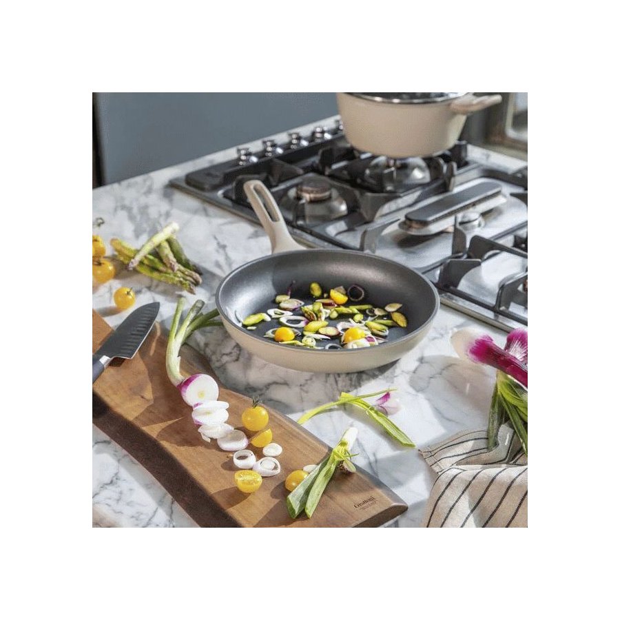 Sambonet Silver Force Stegepande 20 cm, Beige/Gr�