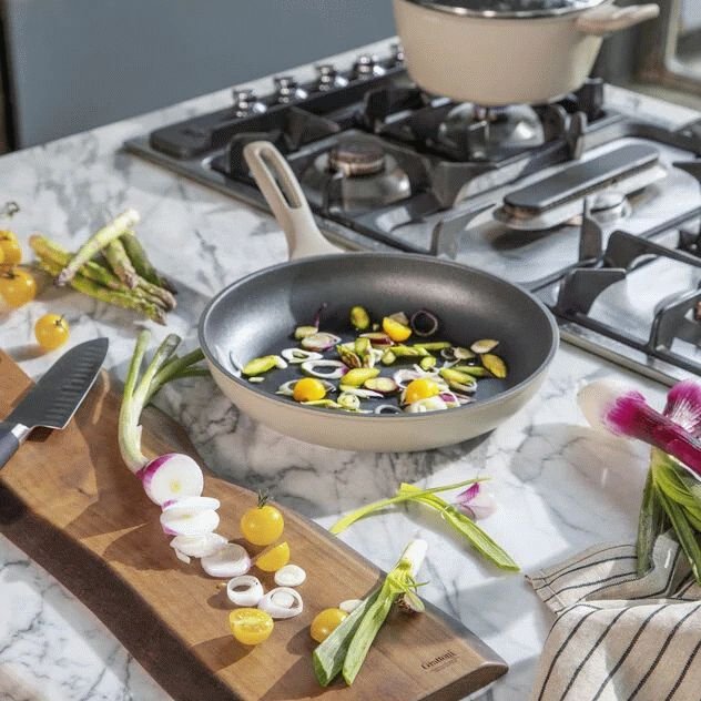 Sambonet Silver Force Stegepande 20 cm, Beige/Gr�