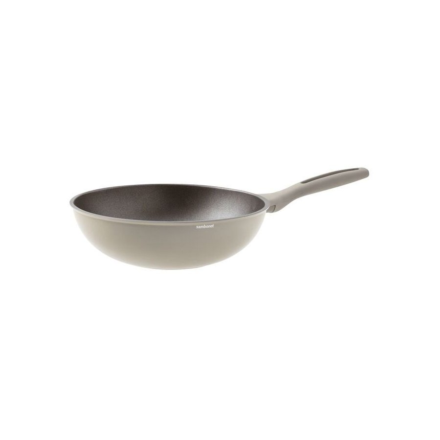 Sambonet Silver Force Wok 28 cm, Beige/Gr�