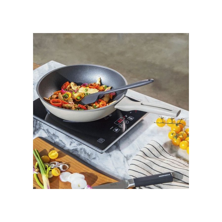 Sambonet Silver Force Wok 28 cm, Beige/Gr�