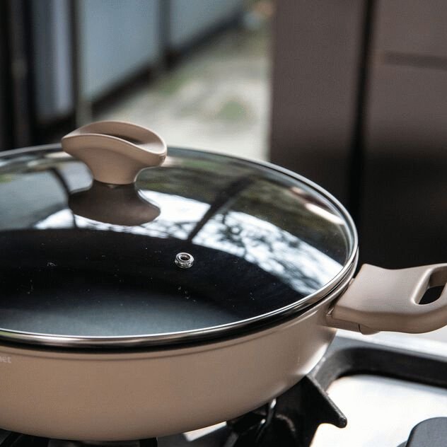 Sambonet Silver Force Wok 28 cm, Beige/Gr�