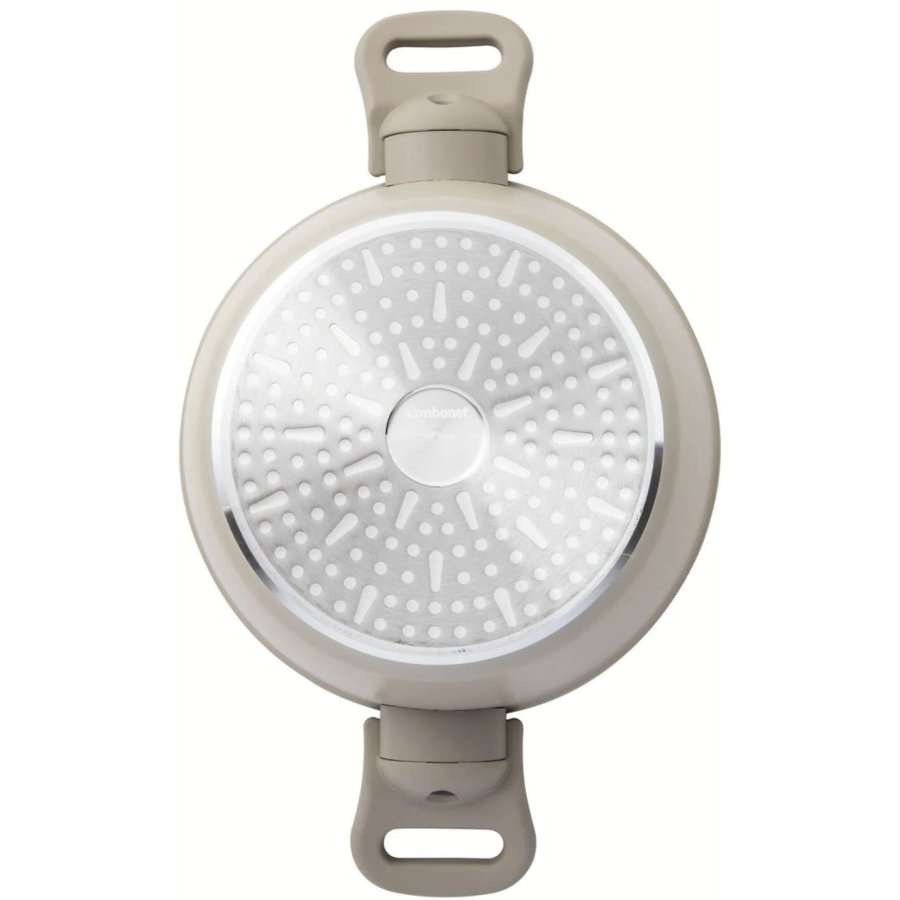 Sambonet Silver Force Gryde m. L�g �20 cm/2,3 L, Beige/Gr�