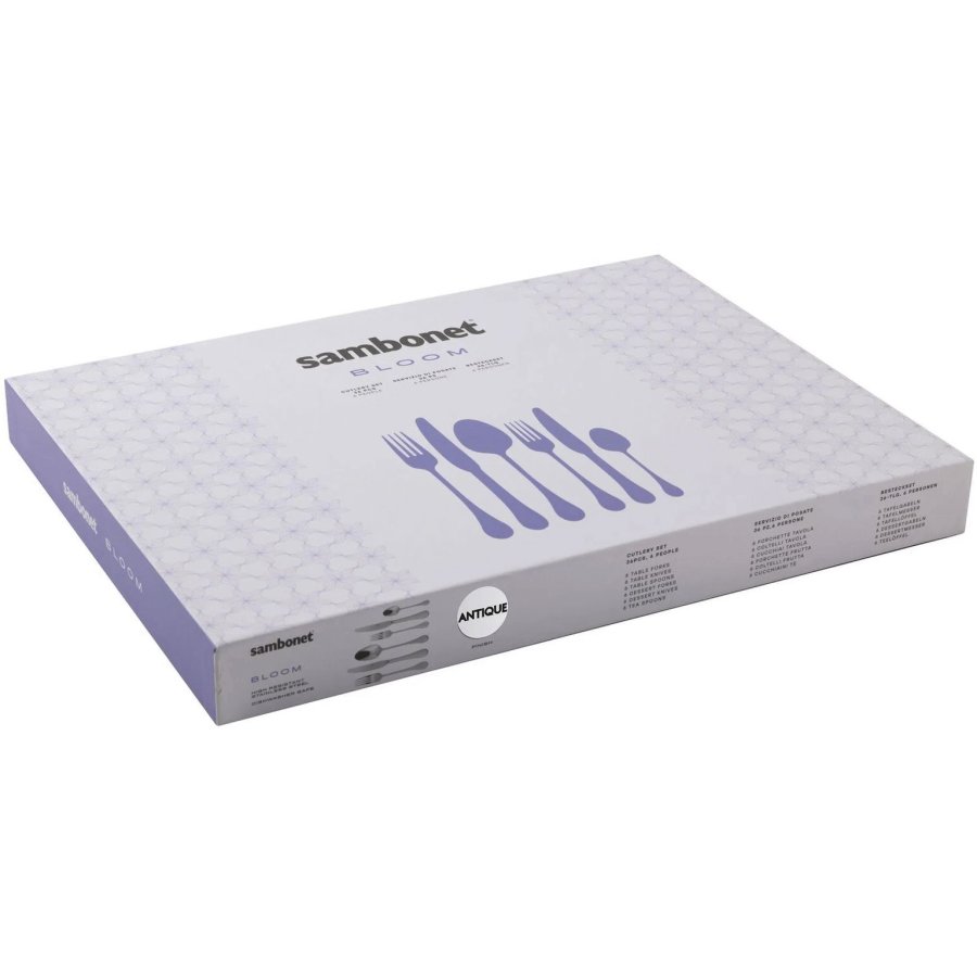 Sambonet Bloom Besteckset 36-teilig, Mattierter Edelstahl