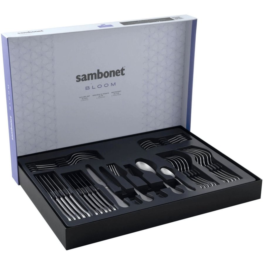 Sambonet Bloom Besteckset 36-teilig, Mattierter Edelstahl