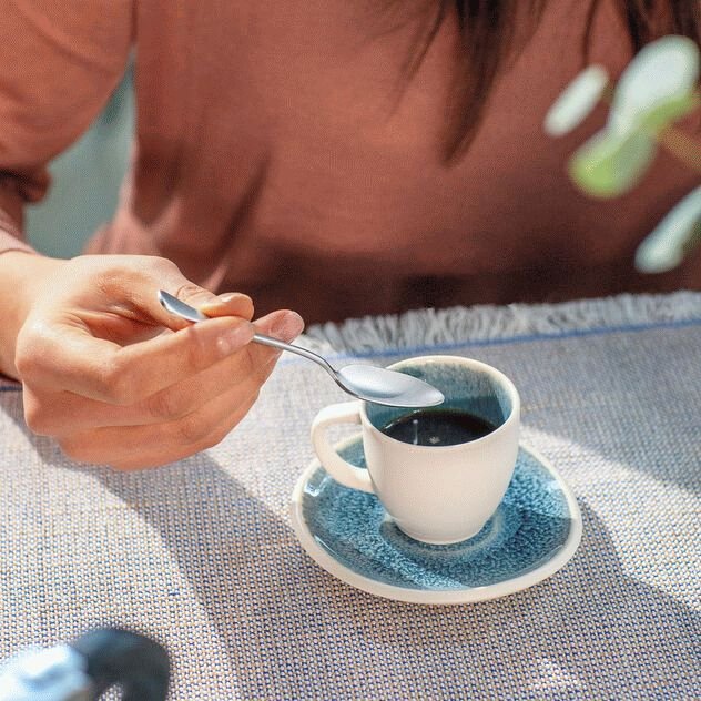 Sambonet Bloom Espressol&ouml;ffel 6er Set, Mattierter Edelstahl