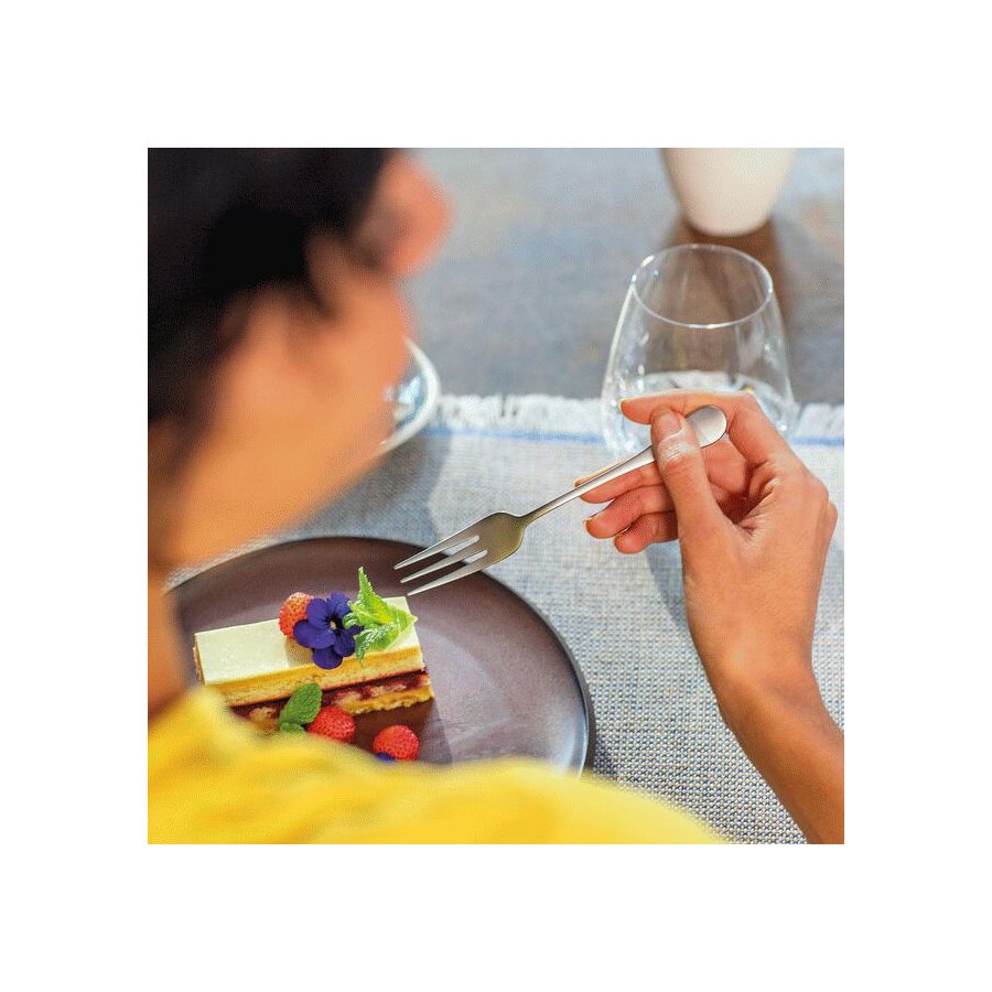 Sambonet Bloom Kuchengabel 6er Set, Mattierter Edelstahl