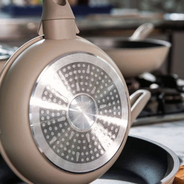 Sambonet Silver Force Topf- und Pfannensatz 5-teilig, Beige/Grau