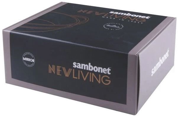 Sambonet New Living Spaghettisch�ssel mit Halter �32 cm, Wei�/Stahl