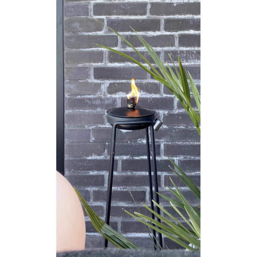 SACKit Olielampe 14 cm, Sort Stl