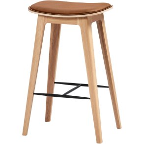 SACKit Nordic Barhocker mit Nhten H73 cm, Eiche/Terra Safari