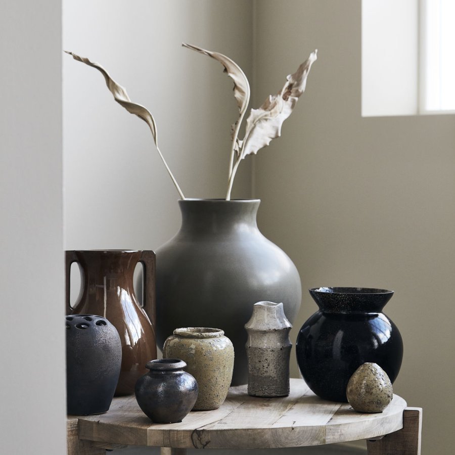 House Doctor Mississipi Vase H31 cm, Brun