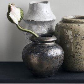 House Doctor Mini Vase H12 cm, Bronze/Brun