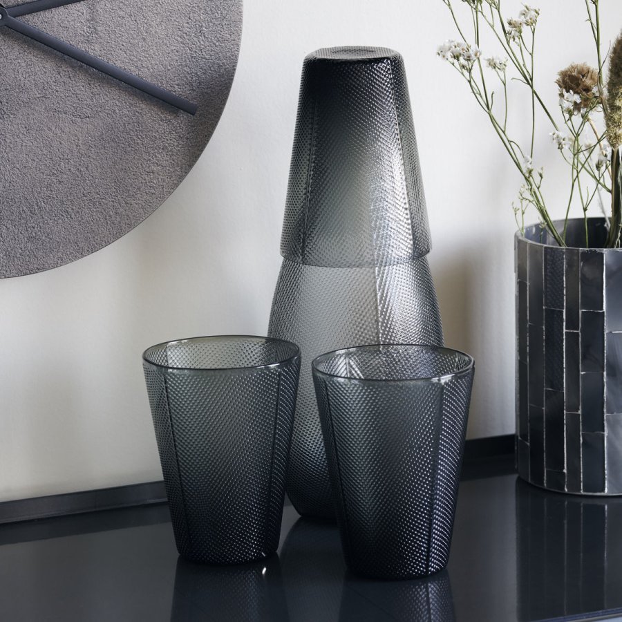 House Doctor Glas Milo 4 stk, Rg/Gr