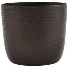 House Doctor Chappra Urtepotte 9 cm, Antik Brun