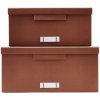 Monograph File sker m. lg 2 stk, Cognac