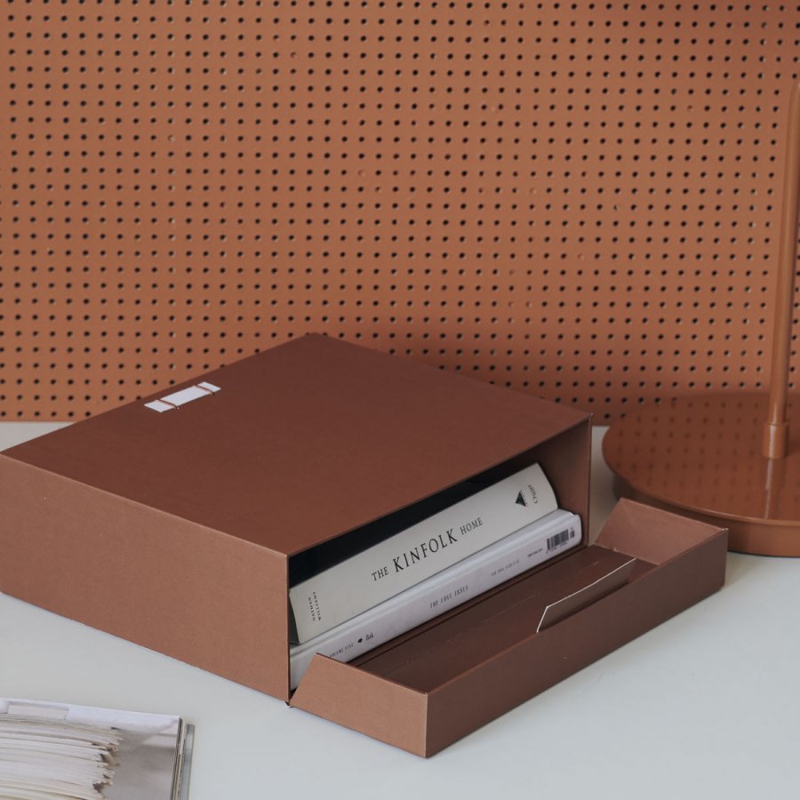 Monograph File Arkivboks 25 cm, Cognac
