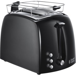 Russell Hobbs Textures Plus+ Toaster, Schwarz