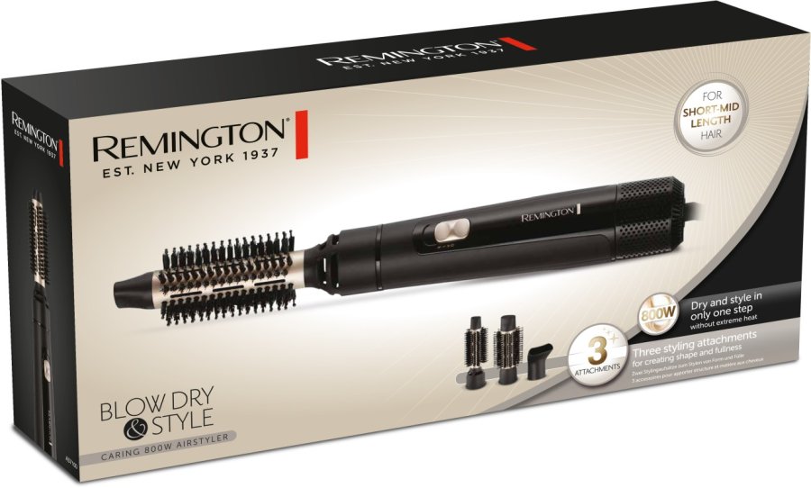 Remington Blow Dry & Style Caring Air-Styler, Schwarz