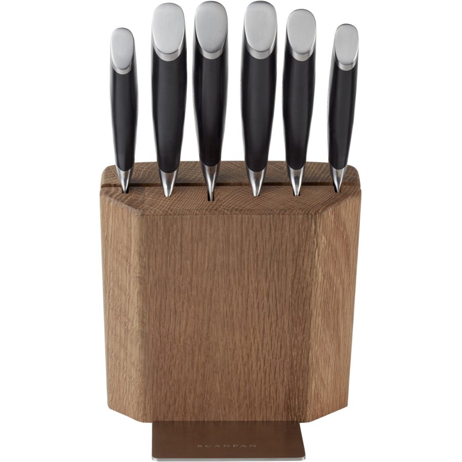 Scanpan Classic Knivblok 7 Dele, Eg