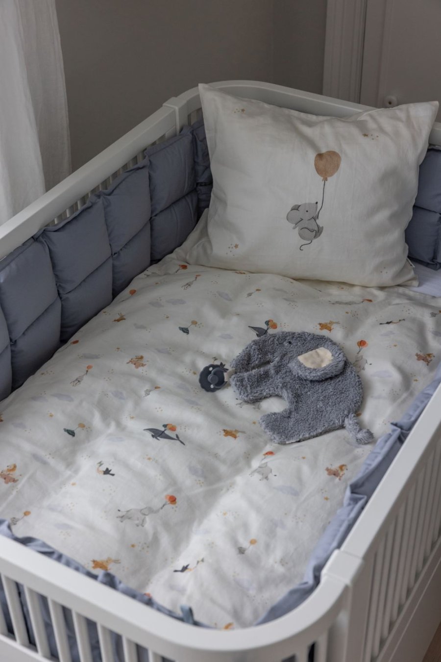 Sebra Kapok Bettumrandung 360 cm, Dusty Blue