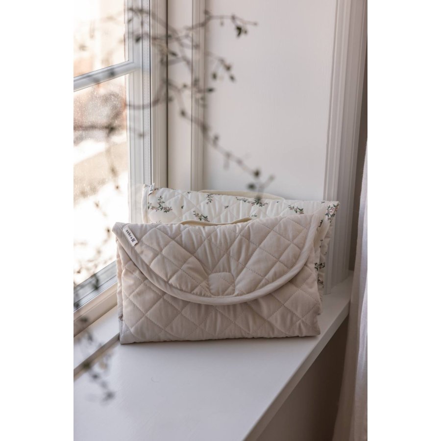 Sebra On-the-go Pusleunderlag 75x75 cm, Morning Beige