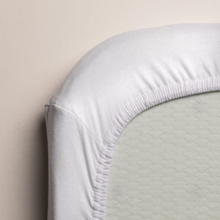 Sebra Jersey Crib Babylaken 40x85 cm, Wit