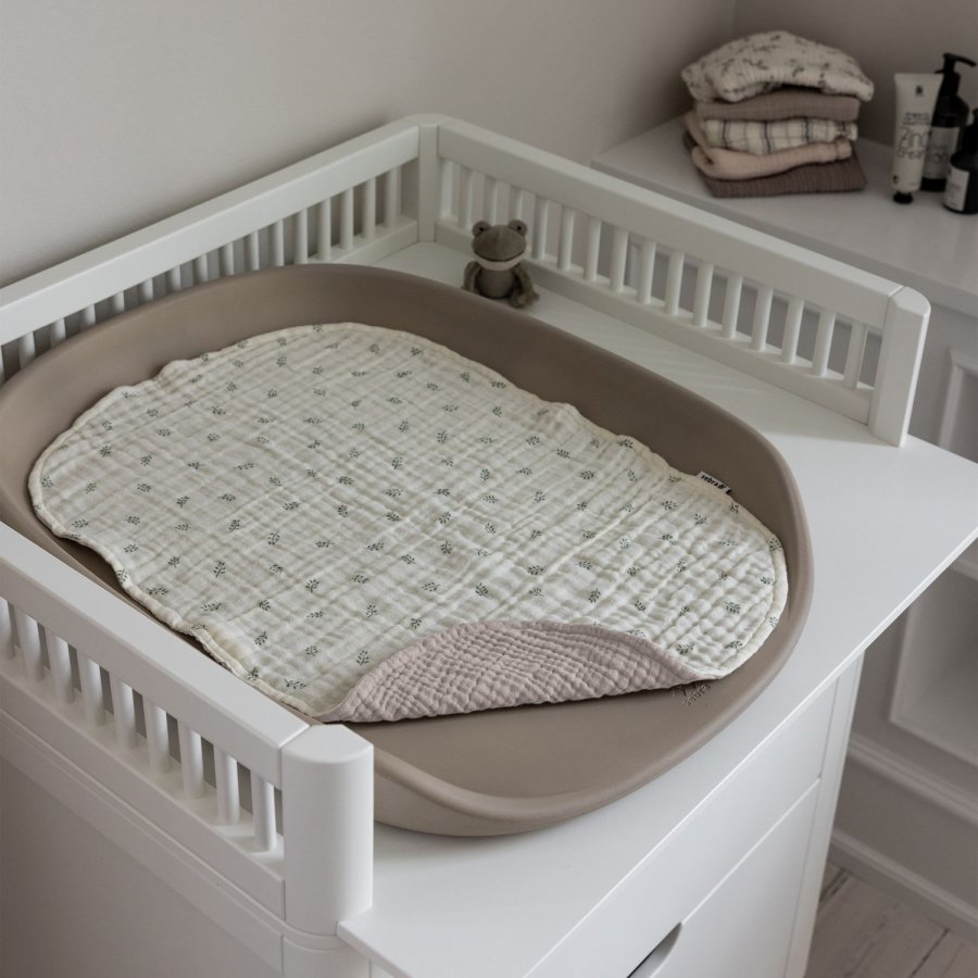 Sebra Wickelunterlage 2er Set 58x40 cm, Musselin/Sophora