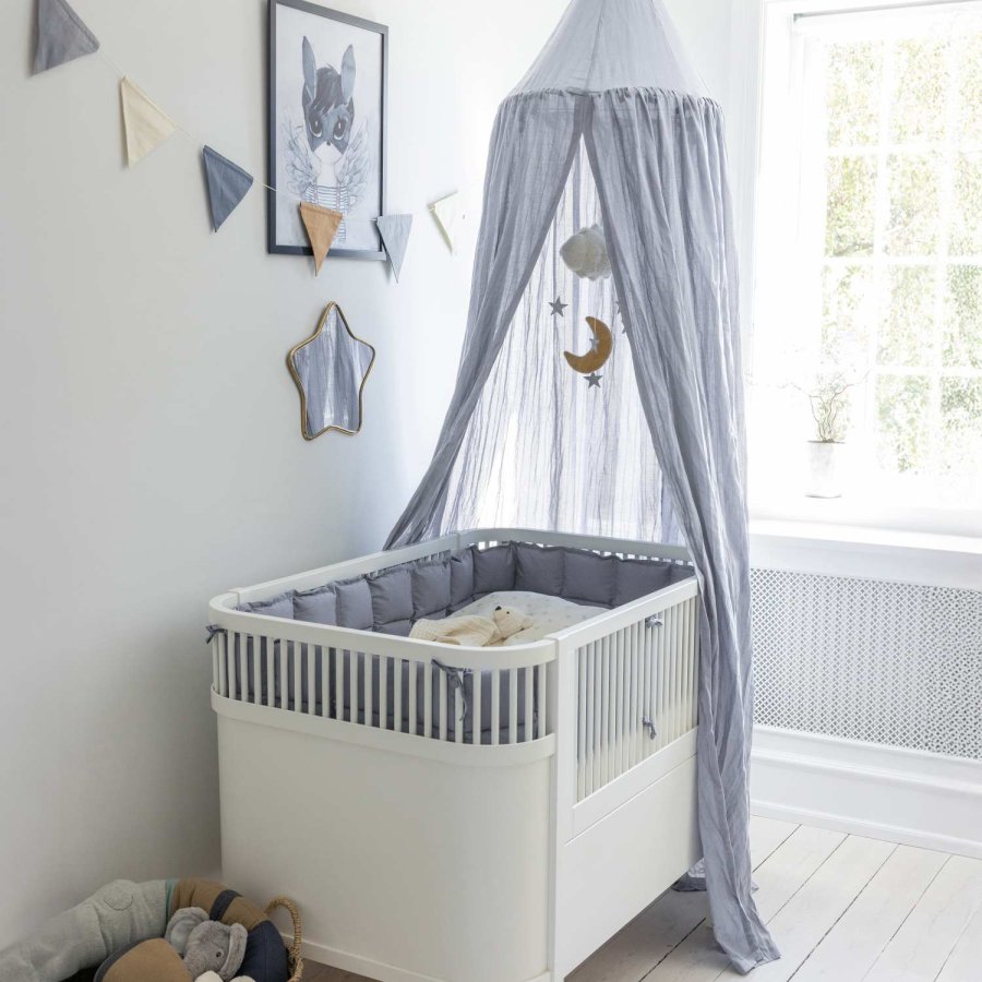 Sebra Betthimmel Dobbyv�vet 240 cm, Dusty Blue