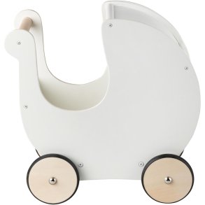 Sebra Dukkevogn 45 cm, Classic White