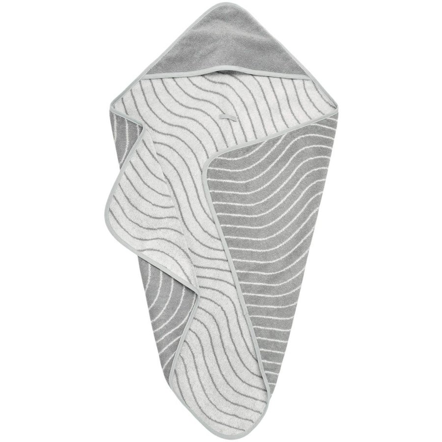 Leander Woodland Hoodie Babyh�ndkl�de 80x80 cm, Cool Grey