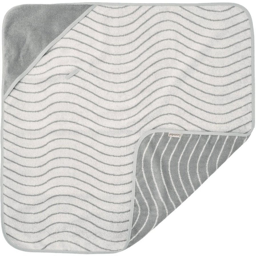 Leander Woodland Hoodie Babyh�ndkl�de 80x80 cm, Cool Grey