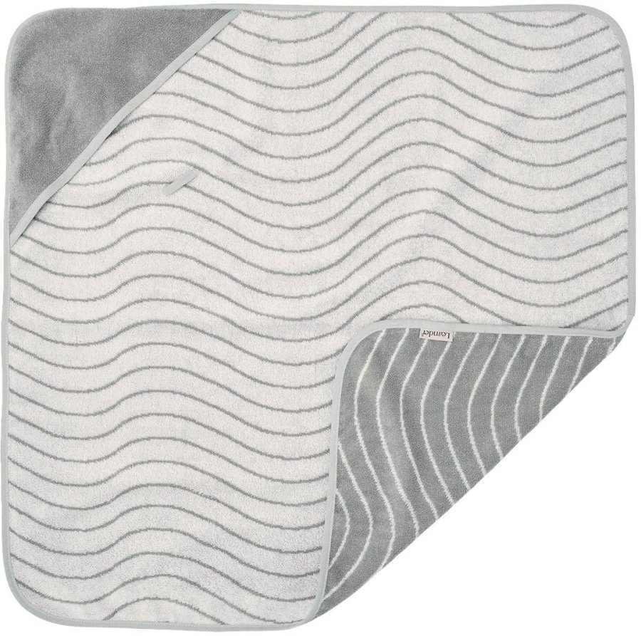 Leander Woodland Hoodie Babyh�ndkl�de 80x80 cm, Cool Grey