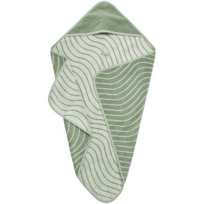 Leander Woodland Hoodie Babyh�ndkl�de 80x80 cm, Sage Green
