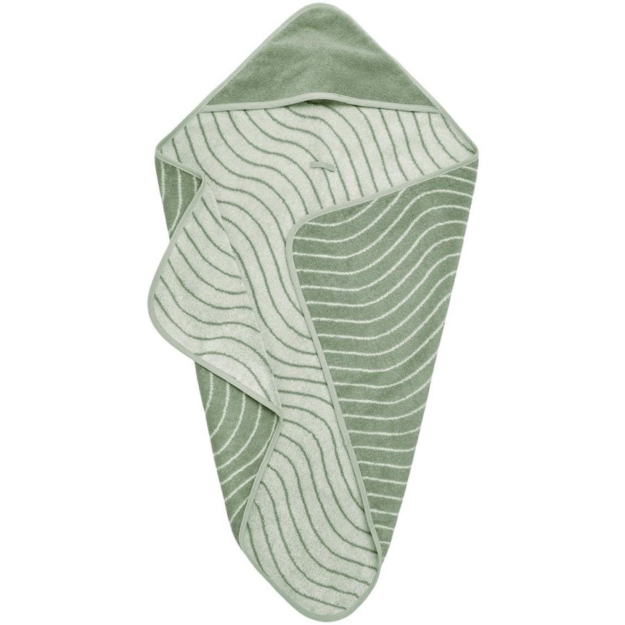 Leander Woodland Hoodie Babyh�ndkl�de 80x80 cm, Sage Green