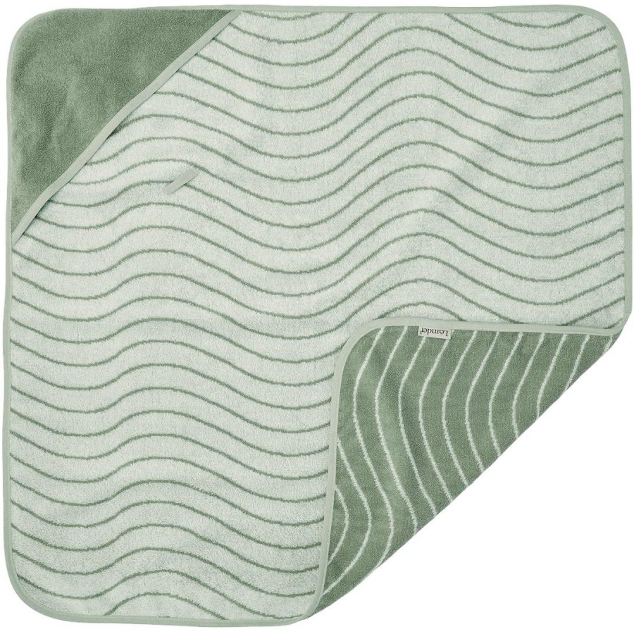 Leander Woodland Hoodie Babyh�ndkl�de 80x80 cm, Sage Green