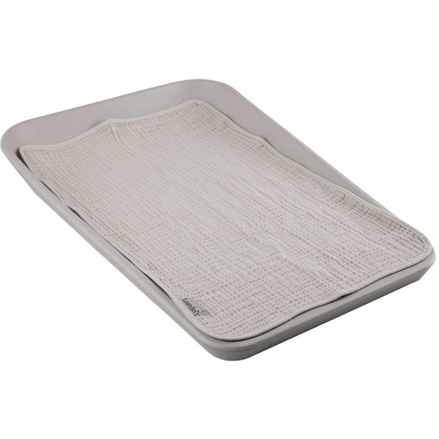 Leander Matty Wickelunterlage 2er Set 40x60 cm, Mokka/Cappuccino