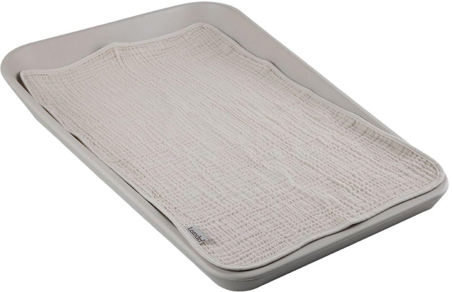 Leander Matty Wickelunterlage 2er Set 40x60 cm, Mokka/Cappuccino