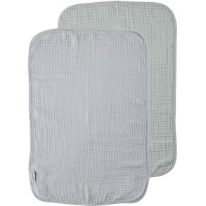 Leander Matty Wickelunterlage 2er Set 40x60 cm, Grey/Green